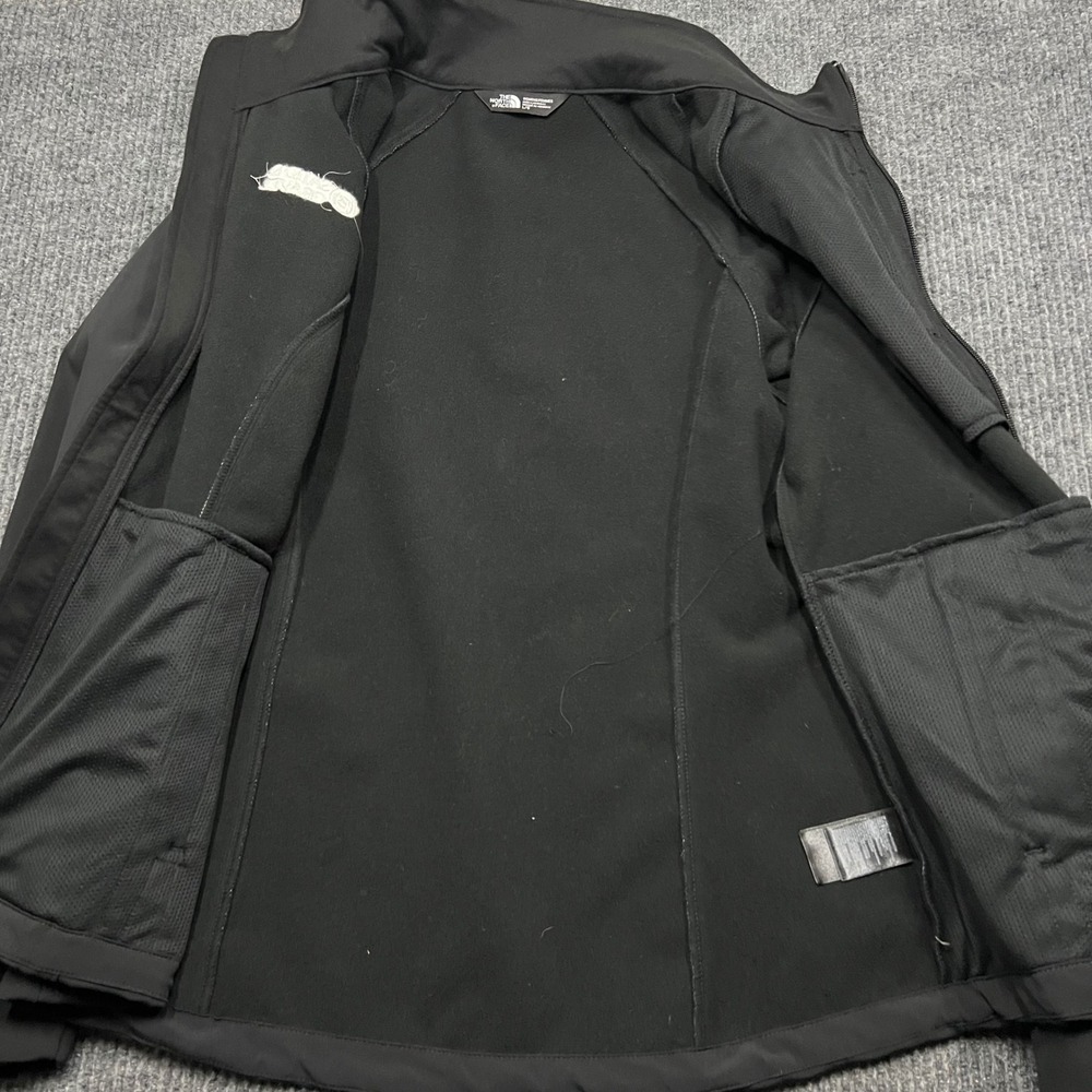 North Face Womens Apex Bionic 2 WindWall Softshell Jacket Black Large Ski Zip - Picture 7 of 10